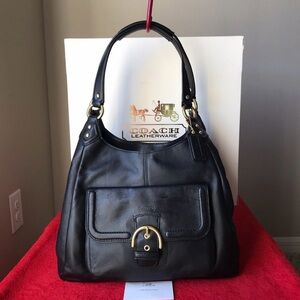 Coach Campbell Leather Hobo Bag